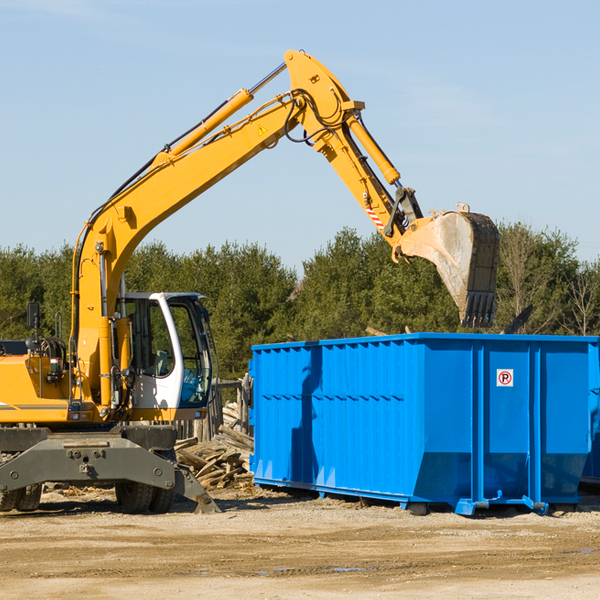 can i choose the location where the residential dumpster will be placed in Grand Valley Pennsylvania